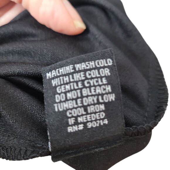 J.B.S.  Womens Floral Sleeveless Tea Lenght Dress Size M Black & Gray - Picture 10 of 11